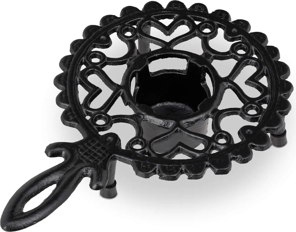 relaxdays 3 x teiera in ghisa