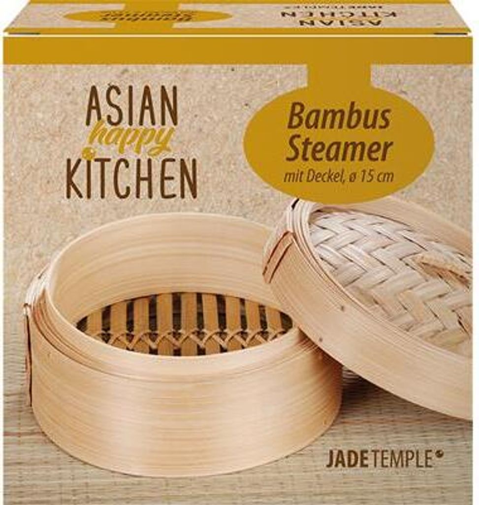 Bambus Dampfgarer rund 15cm - Asian Happy Kitchen Produktbild 