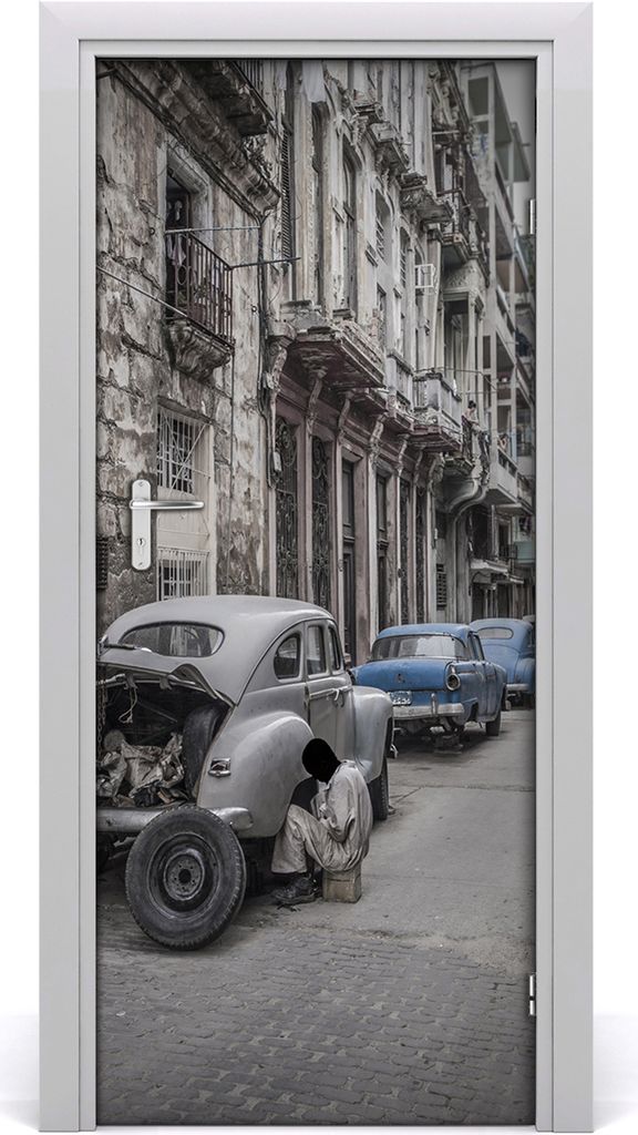 Tulup Türaufkleber 85x205 cm Dekorative Aufkleber Selbstklebend Wasserdichte Tapete Abnehmbar Schlafzimmer Wohnzimmer Wohnkultur - Klebe Havana
