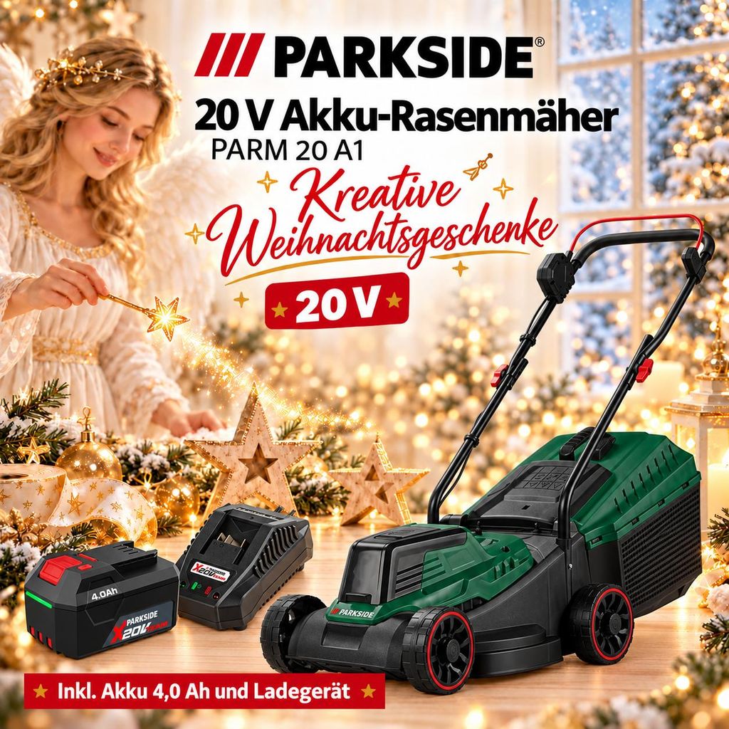 PARKSIDE 20 V akumulátorová kosačka PARM 20 A1, vrátane Obrázok produktu 