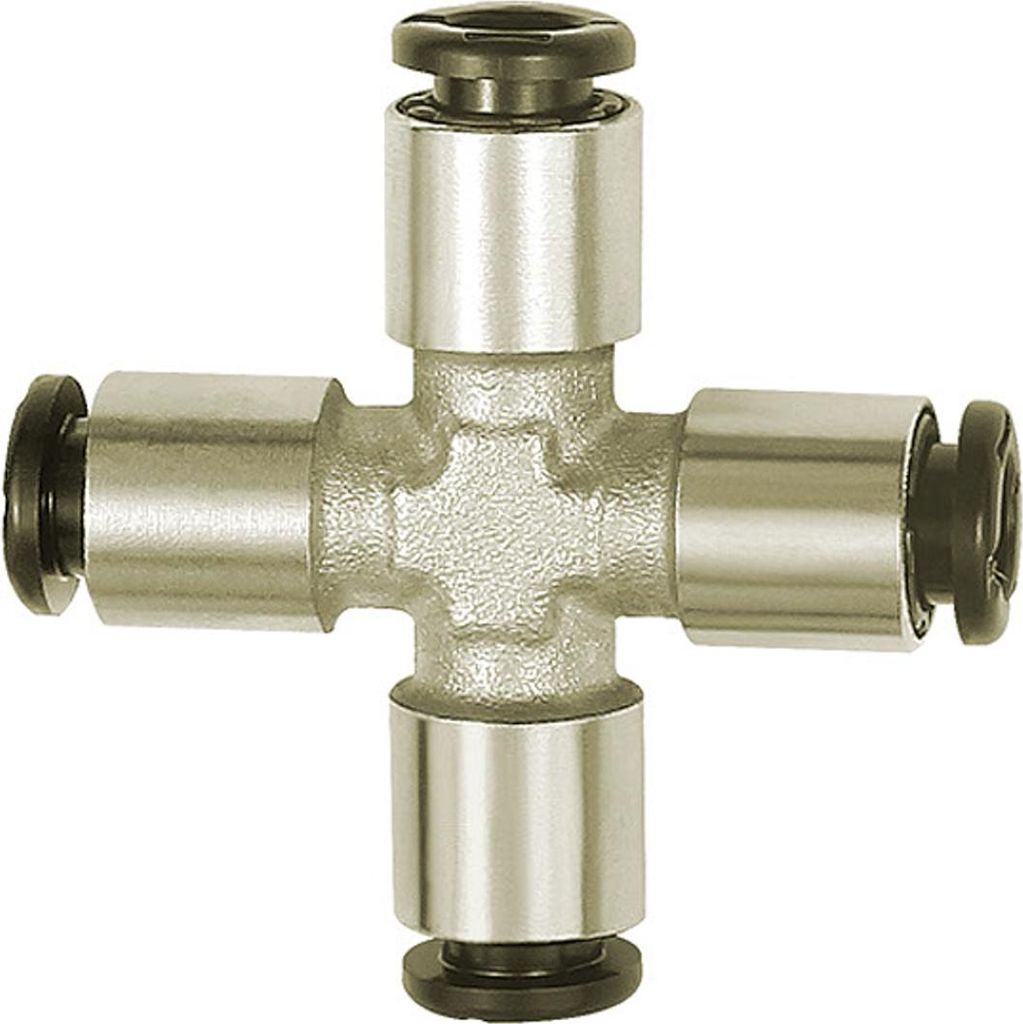 Riegler X-Steckverbindung »click-clock« Schlauch-Außen-Ø 4, Messing vern.