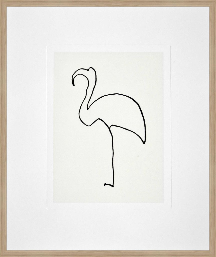 nielsen HOME Bild mit Rahmen aus Eiche 50x60 cm (hoch) - Picasso Le Flamand Rose, 1907
