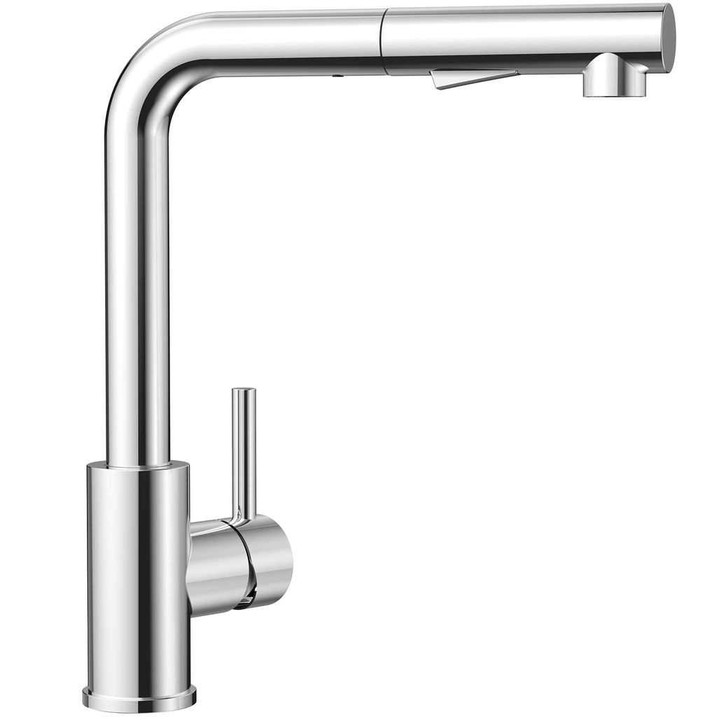 360° Drehung Küchenarmatur Wasserhahn mit 2 Strahlarten Ausziehbar Brause,Edelstahl Spültischarmatur Mischbatterie,Chrom