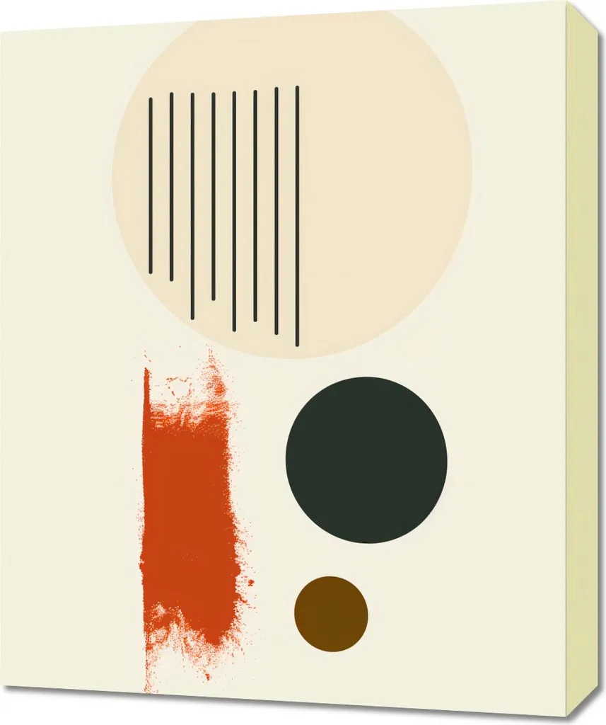 Quadro Minimal Symmetrical String 50x60 | Decorazione Zen Parete