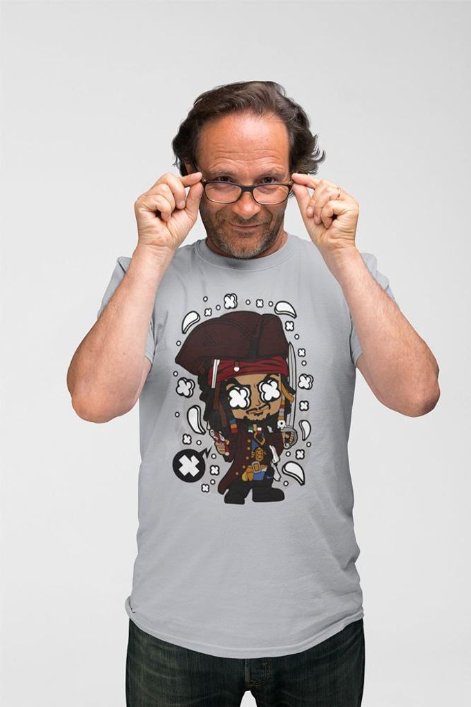 D&B Uni Polo PC00055 Jack Sparrow Grau-Größe 4XL