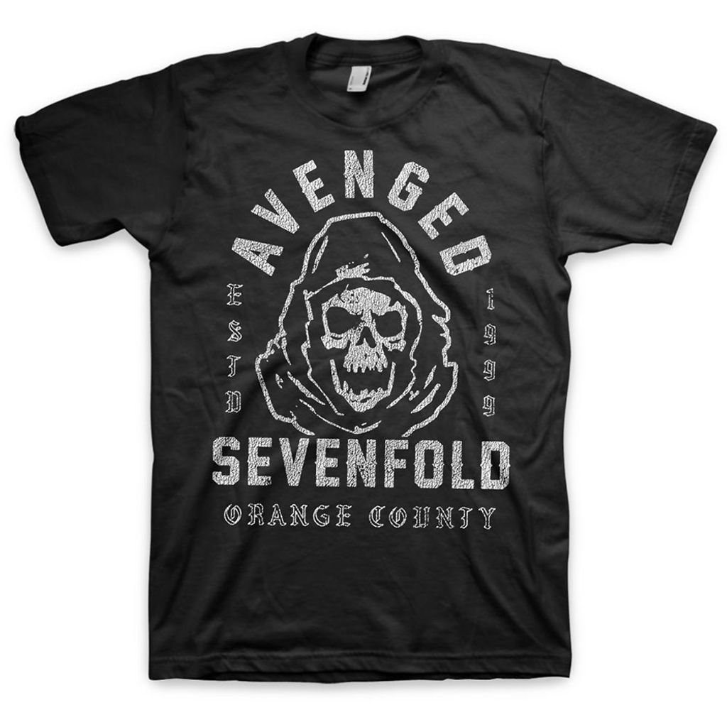Avenged Sevenfold T-Shirt So Grim Orange County Uni Black M