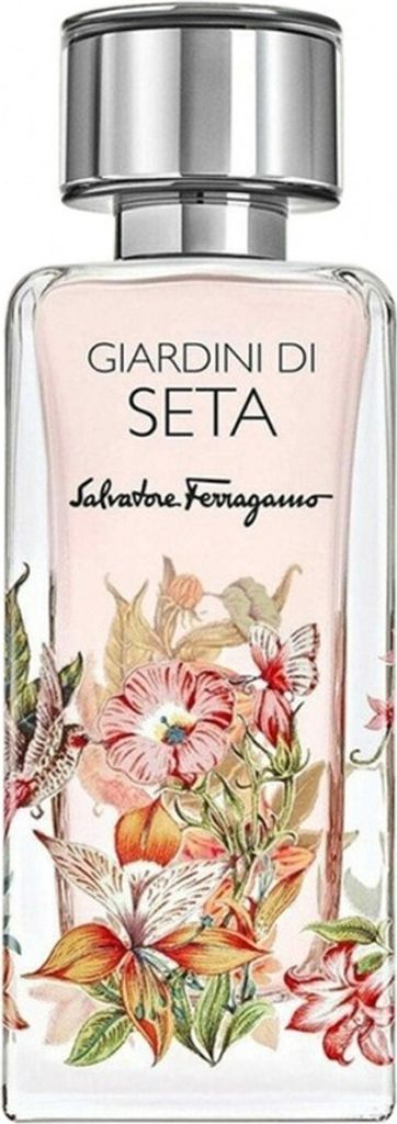A clear, front-facing studio shot of a Salvatore Ferragamo perfume bottle.