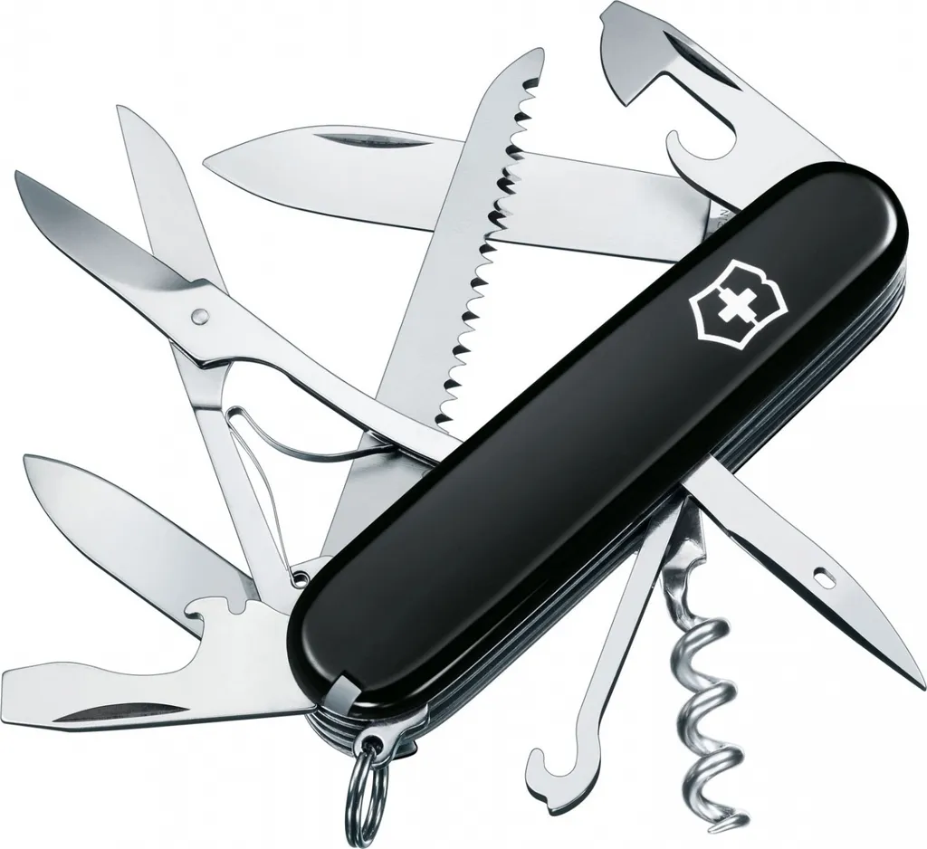 Huntsman Victorinox Couteau Suisse 15 Outils en Acier Inox Haute Qualité
