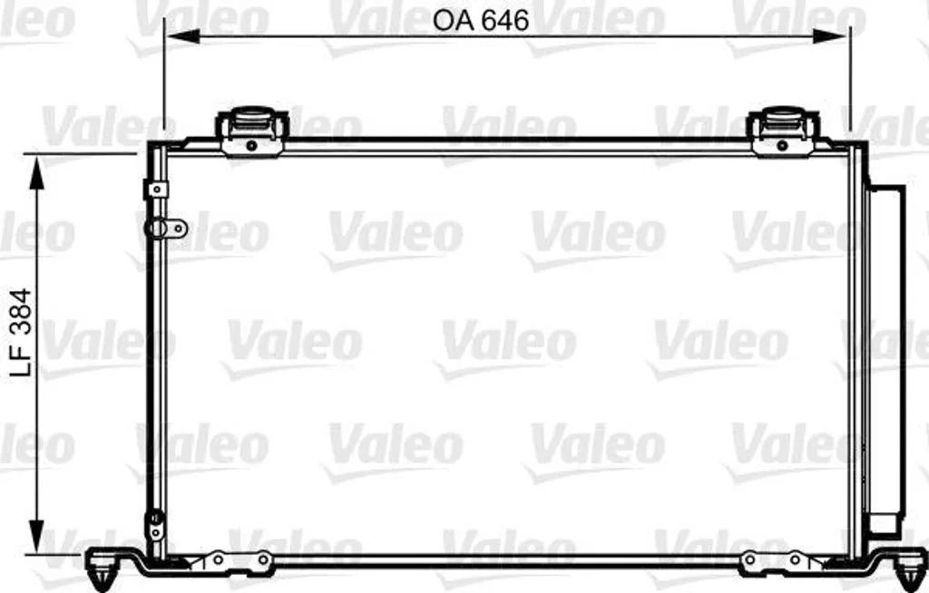 Condensateur climatisation Valeo 814209 : fraîcheur pour votre Avensis