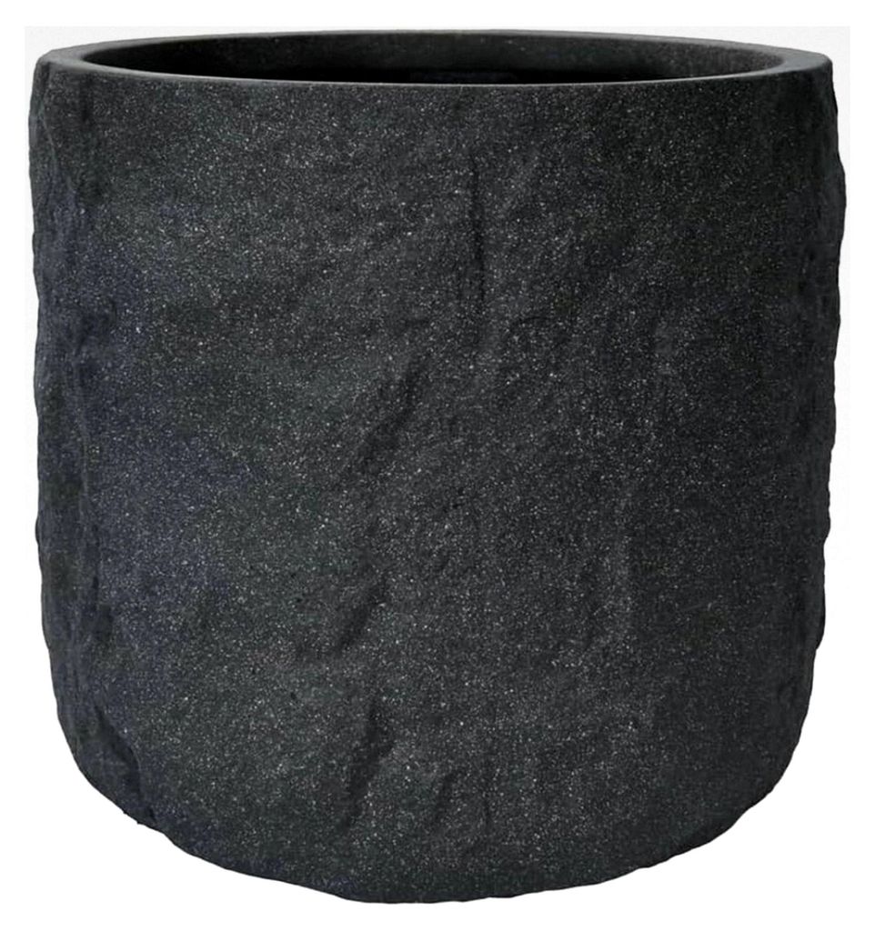 Pflanzgefäß The Rock Blumenkasten 36x33 cm Steinoptik Anthrazit