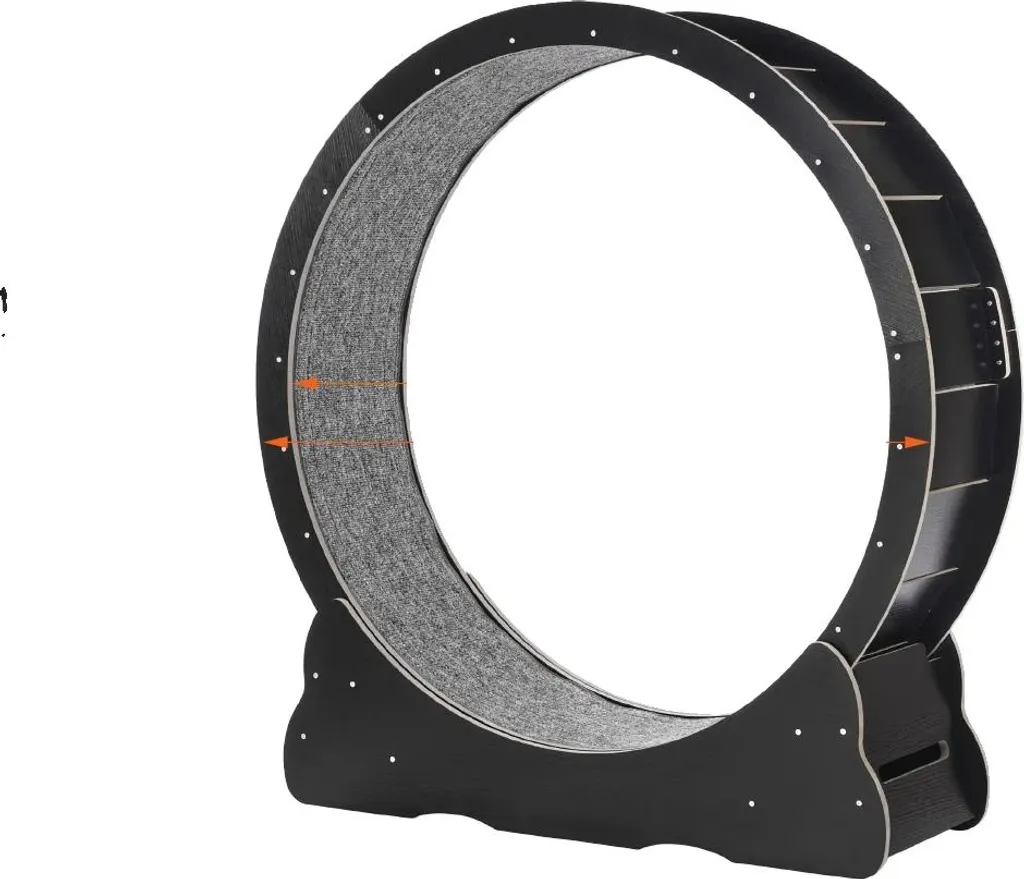 Roue d'appartement pour chat actif - Exercice cardio bois noir 433"