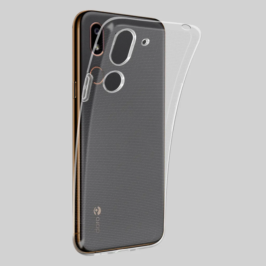 Custodia Per Doro 8200 (6,10 Pollici) + 2 Pellicole Vetro Temperato – Cover Sottile In Silicone TPU Antiurto Nero
