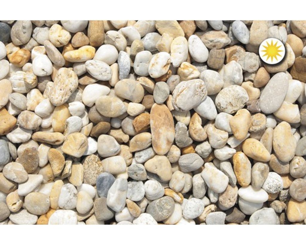 Štěrk říční Flairstone 16–32 mm pestrý balení 25 kg Obrázek produktu 