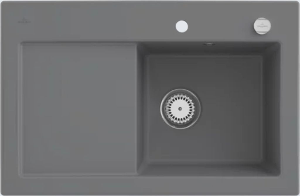Villeroy & Boch Keramikspüle 671402SL, Subway 45 Einbauspüle - inkl.