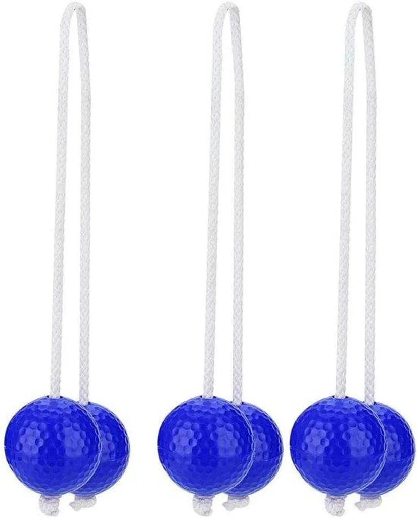 Jouer au golf sans danger au jardin : set bleu sécurisé avec 3 balles