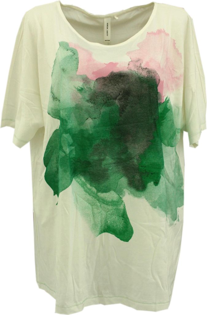 29684 Gerry Weber, , Damen T-Shirt Top , Jersey, white, 46