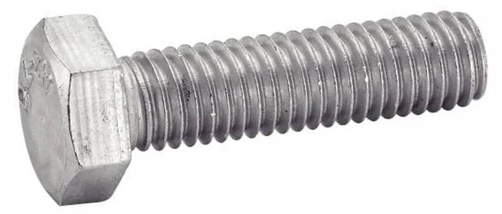 10 Vis à Métaux Tête Hexagonale DIN 933 Inox A4-80 20x140 mm D-Work