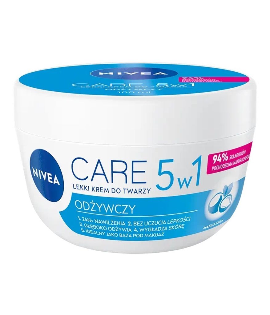 Kréme na tvár Nivea Care 5v1: Výživný krém 5v1 v ľahkej Obrázok produktu 
