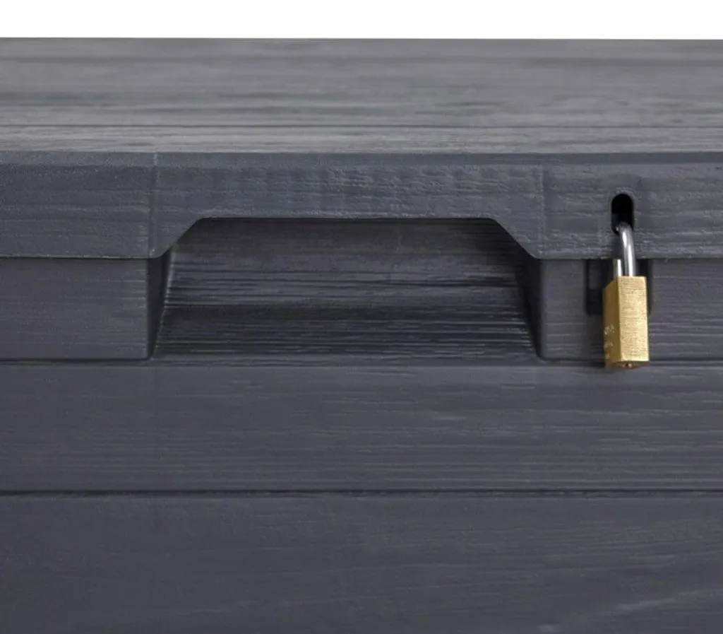 Coffre de rangement extérieur TOOMAX 90L anthracite verrouillable robuste