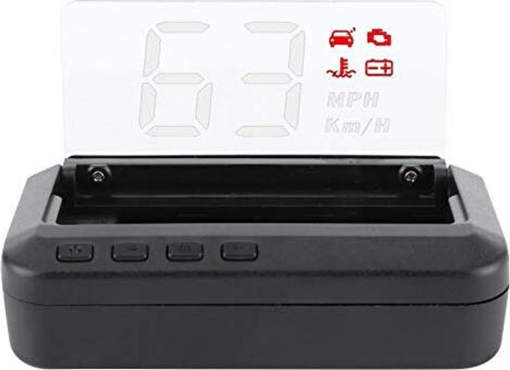 Aramox Head Up Display Car, 3 Zoll Multifunktionales Display, HUD -Monitor, Geschwindigkeit, Wassertemperatur, Spannungs -OBD -Projektor, ABS