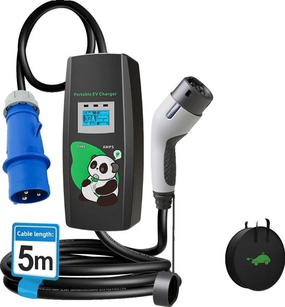 Borne de recharge mobile Type 2 pour voiture électrique 7kW - Série Move