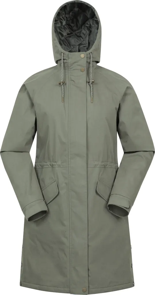 Veste Femme Imperméable et Chaude Polperro Matelassée Kaki MW3849