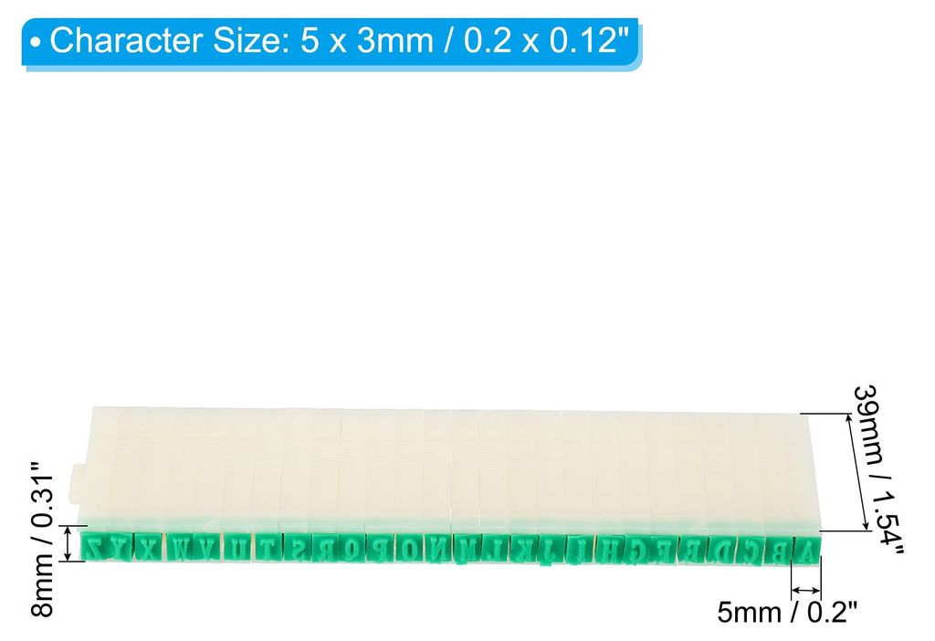 Abnehmbare Schriftstempel 2 Set Zeichen A-Z Buchstaben Stempel Kombination Set Stampfer Anfang Stempel Schriftgr??e 5 fš¹r Klassenzimmer Scrapboo...