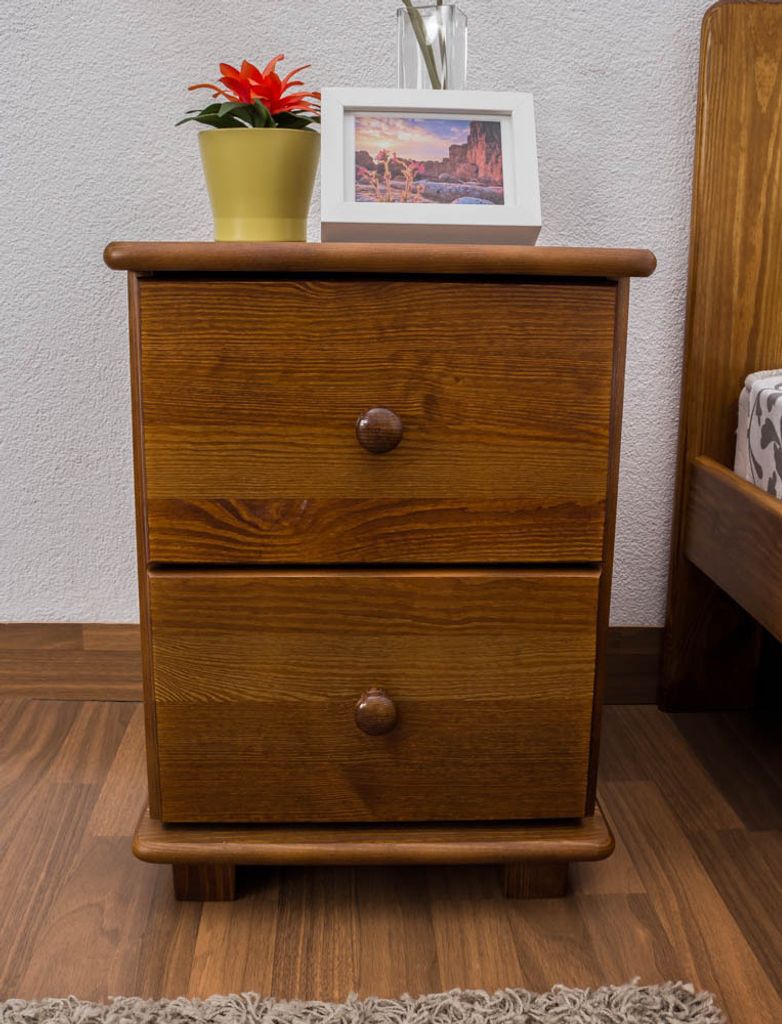 Nachtkommode Eiche 55x42x42 (HxBxT) Kiefer massiv