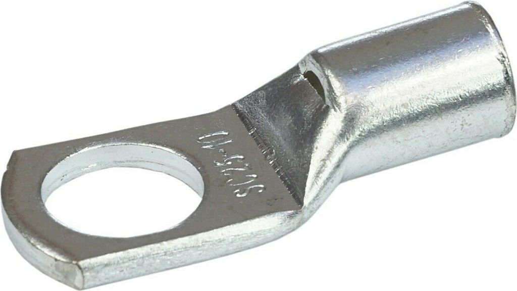 5 Stück Rohrkabelschuhe Kabelschuhe Quetschverbinder Kupfer verzinnt M10 25mm²