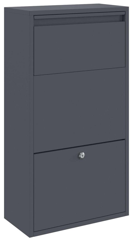 Cassetta per pacchi con porta Antracite 44 x 22 x 82 cm Immagine del prodotto 