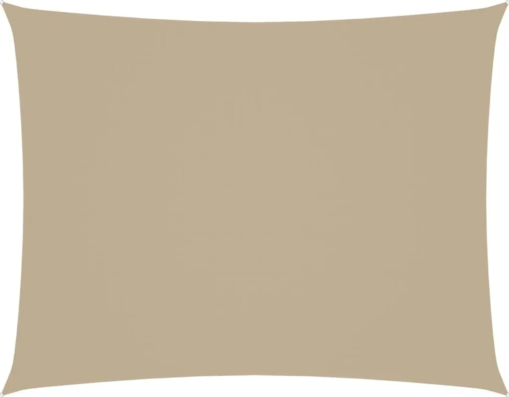 vidaXL Sun Sail Oxford Tessuto rettangolare 4x5 m Beige