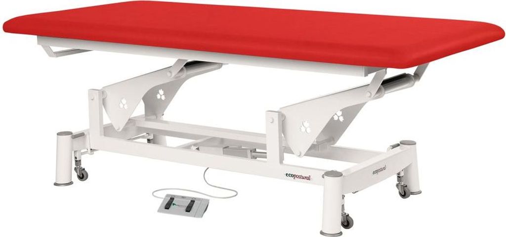 Bobath Liege Bobathliege, 100x200cm, elektr. Höhe 46-96 cm div. Farben, + Hocker, Farbe:49 mohn