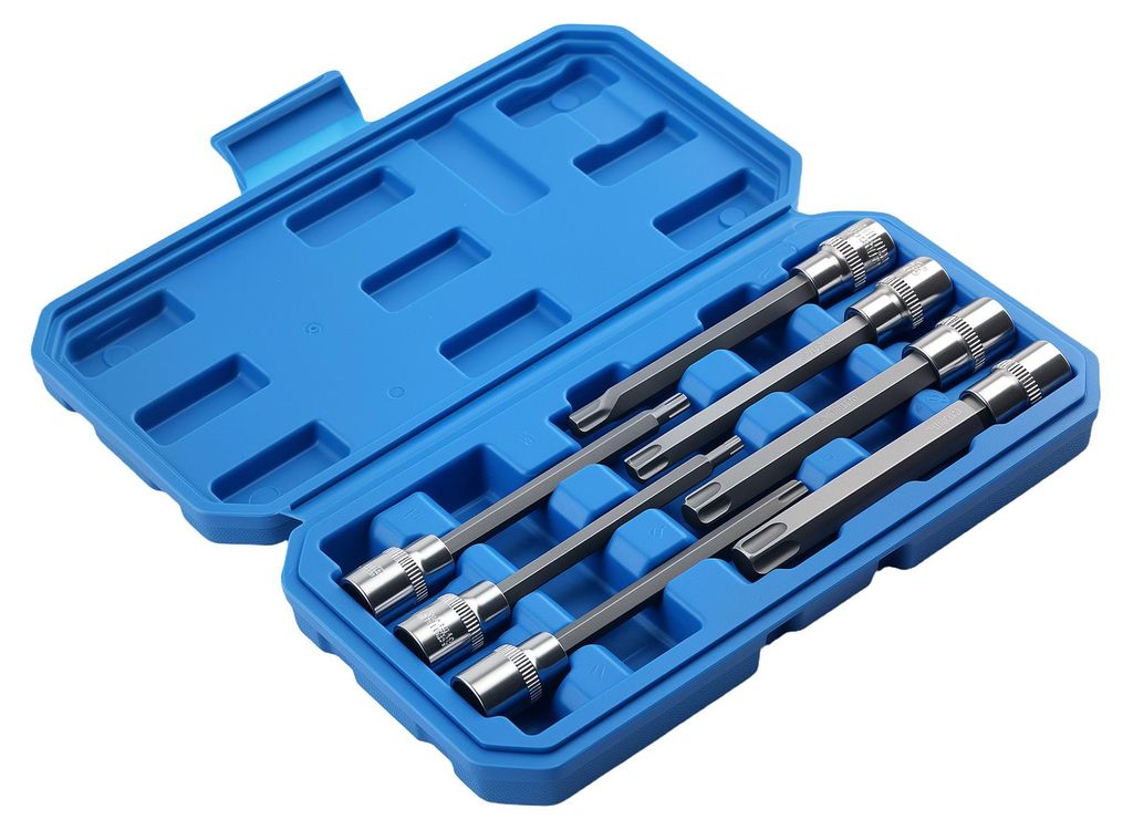 110mm Extra Lang Stern Bit Set 8tlg 3/8" Antrieb CRV T25 T30 T40-T60
