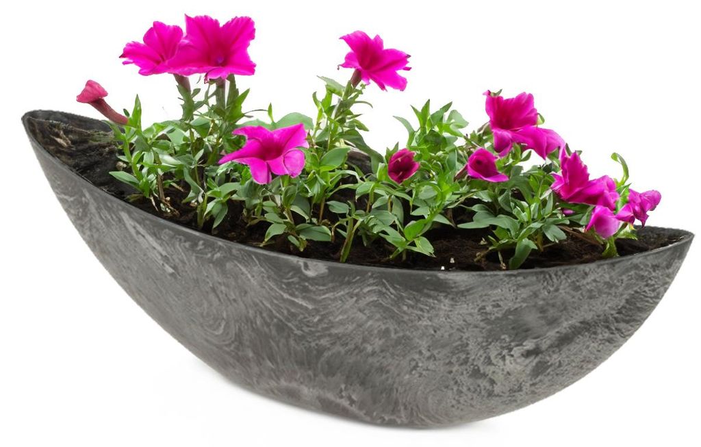 Grande jardinière ovale 55 cm pour l'extérieur Coupelle Image du produit 