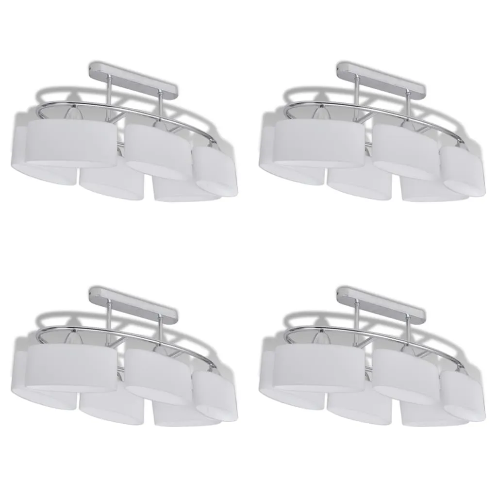 Éclairage de plafond puissant pour pièces sombres 4 verres E14