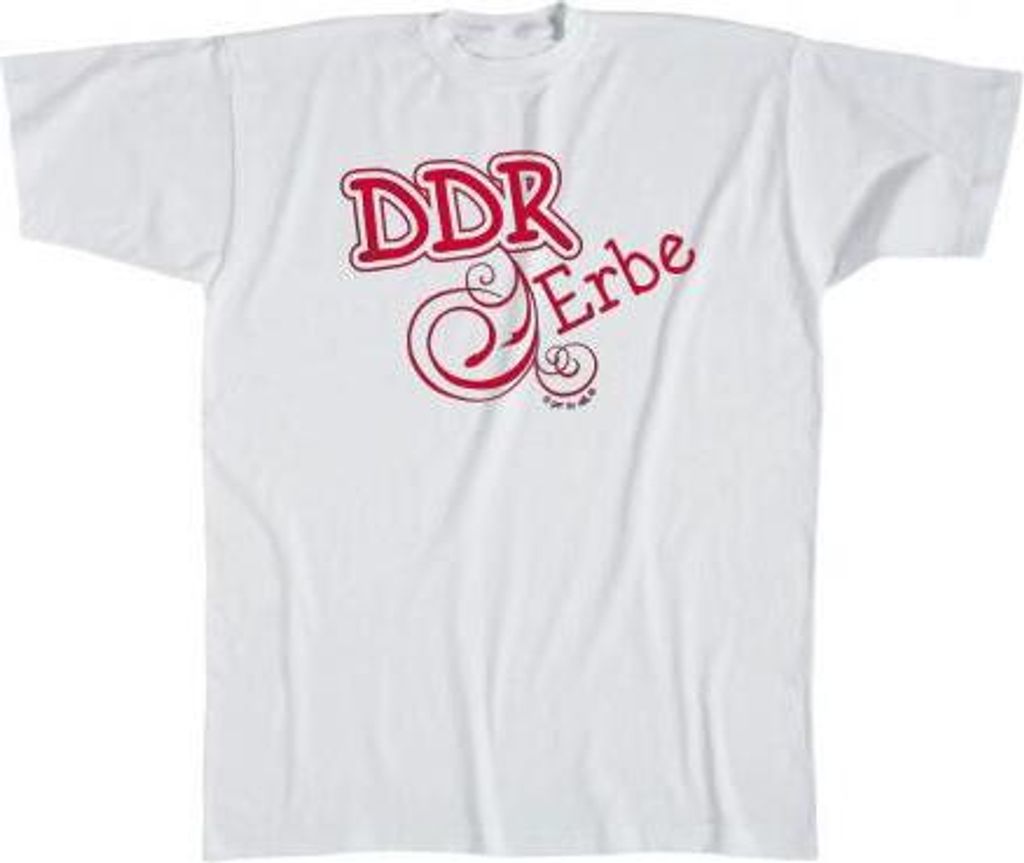 Kinder T-Shirt mit Print - DDR Erbe - 06926 - weiß Gr. Produktbild 