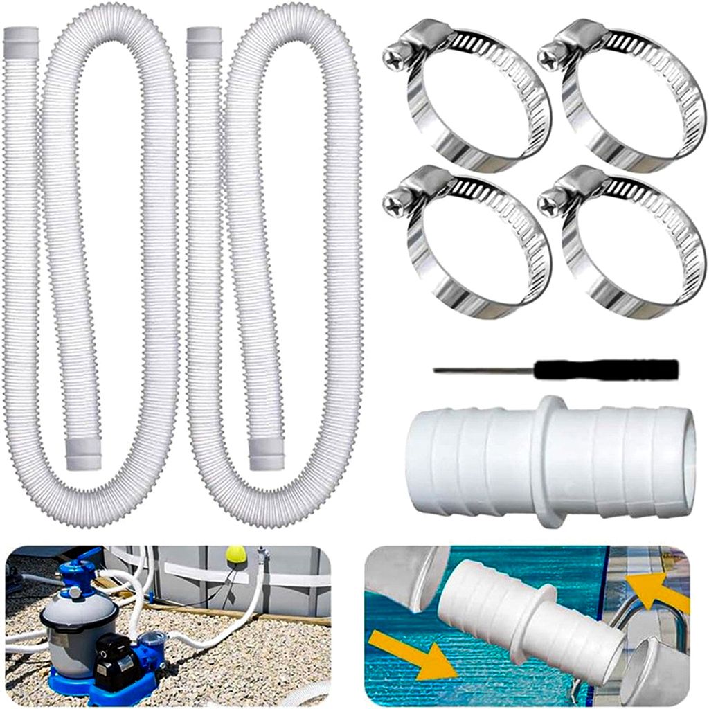 2 Stück Poolschlauch 32mm für Poolpumpen,150cm Produktbild 