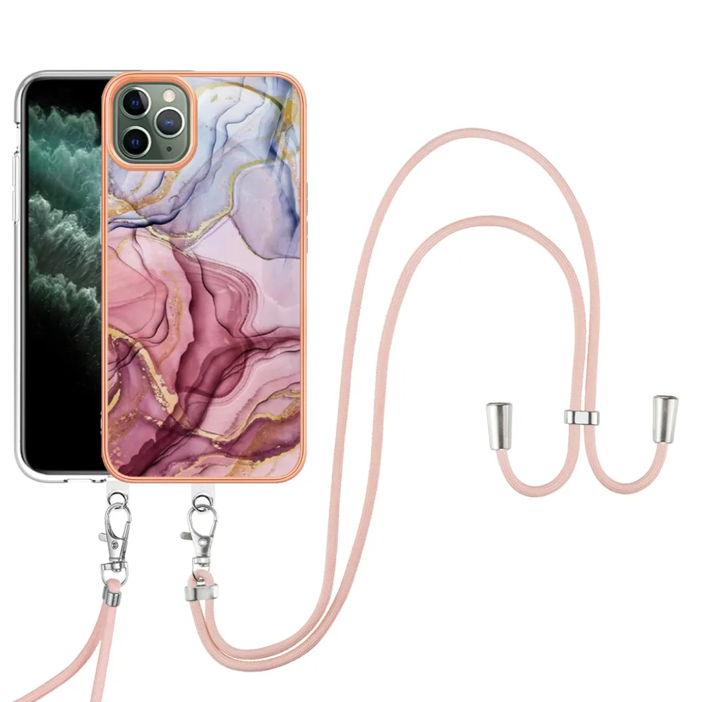 Cover iPhone 11 Pro Max Tracolla Professionale | TPU Crème Antiurto