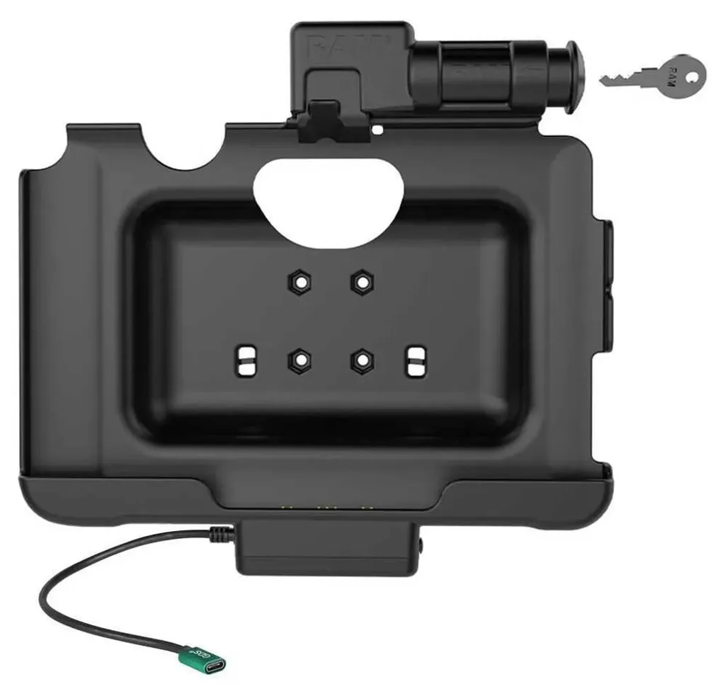 Support de charge sécurisé Tab Active4 Pro Ram Mounts USB-C Argenté