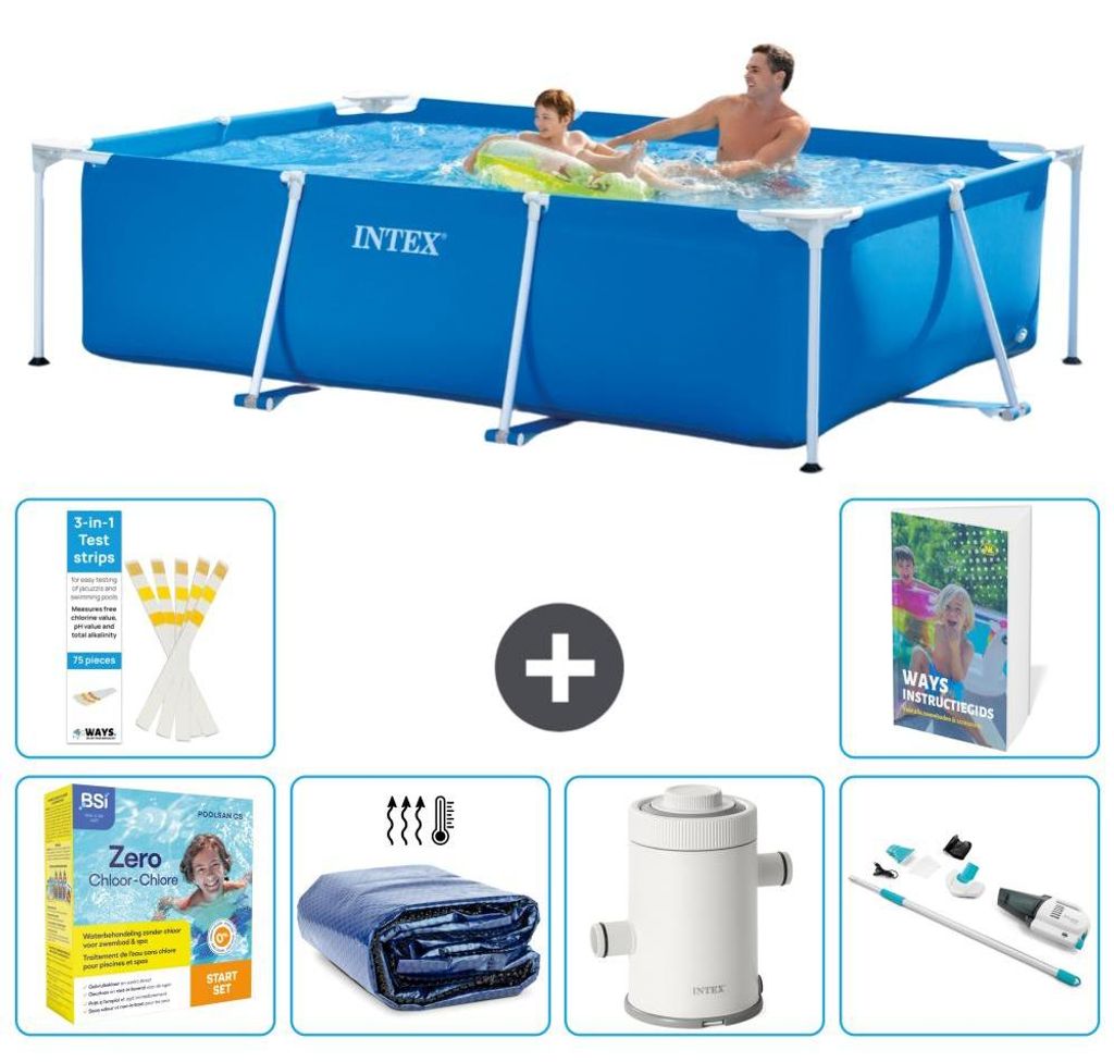 Rechteckiger Frame Pool - 260x160x65 cm - 7-teilig S22