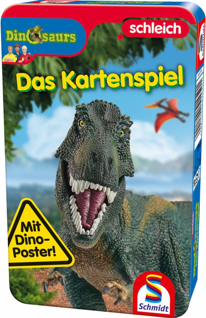Schmidt Spiele Reisespiel Kartenspiel Schleich Dinosaurs, Das Kartenspiel 51450