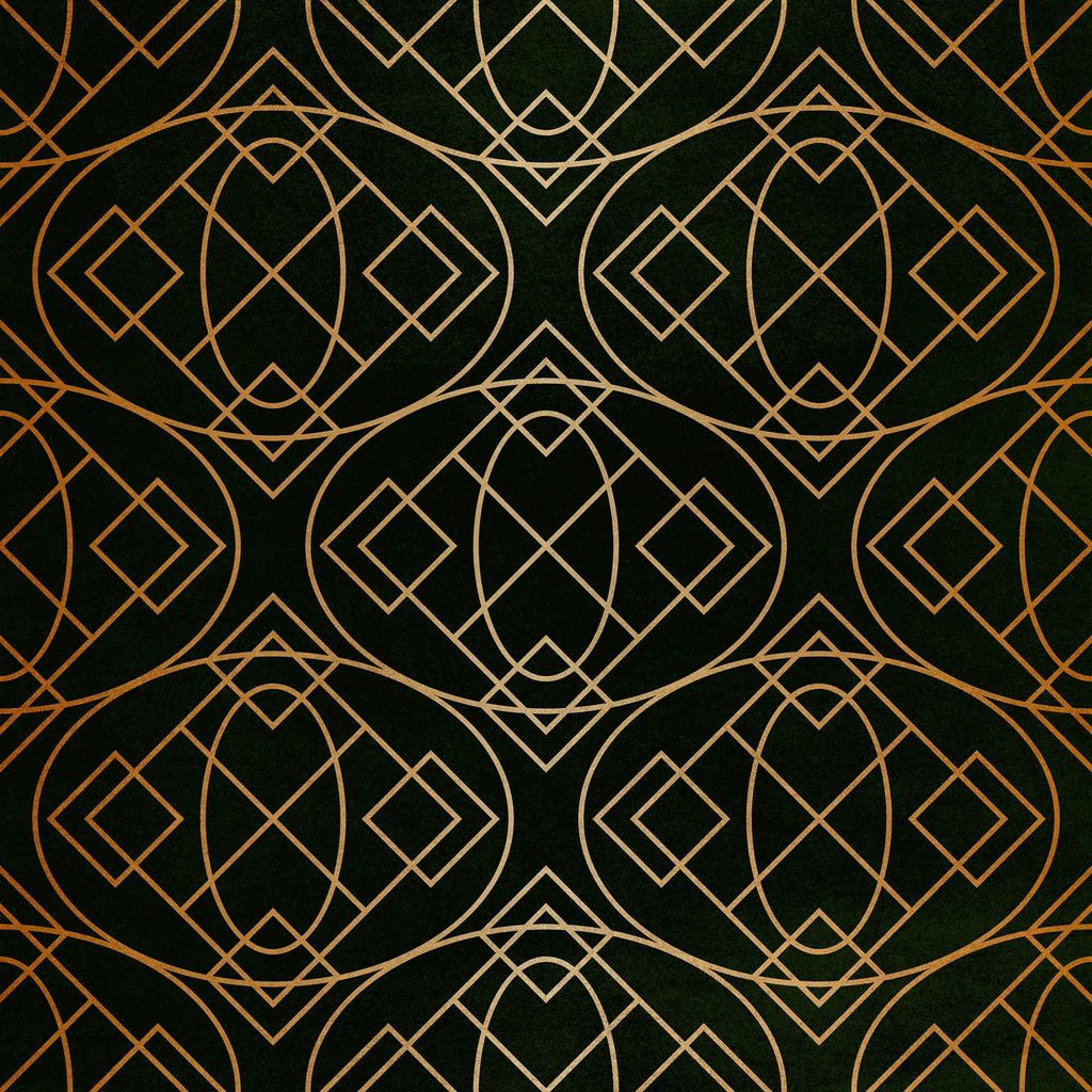 Royal Samt Stoff Polyester Zum Nähen - Motiv geometrische Verzierung