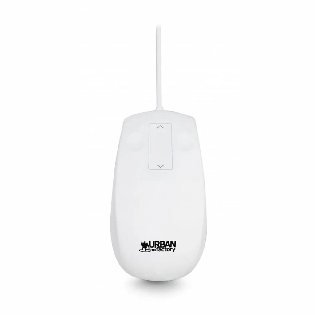 Urban Factory Awm68uf Souris Filaire 800 Dpi Blanc Design Ergonomique