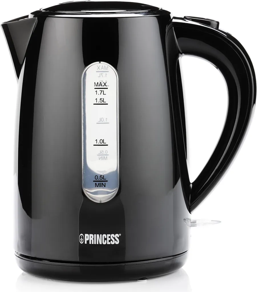 Princess 236017 Bollitore Elettrico per Famiglie - 1.7L Nero Elegante