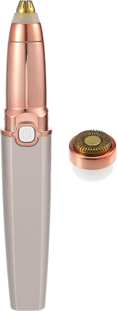 1 Stück Augenbrauentrimmer für Frauen, 2 in 1 Augenbrauen-Rasierer, Goldton