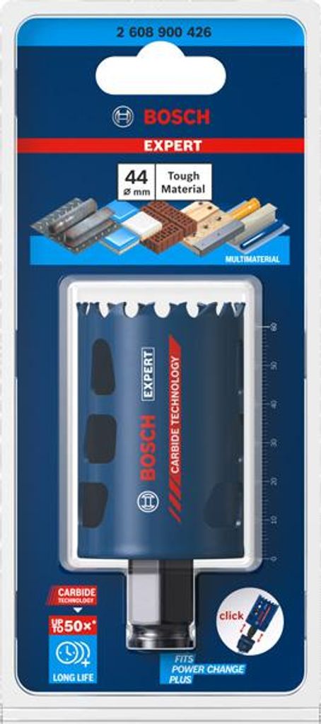 EXPERT Multi Material Lochsäge, 44x60 mm