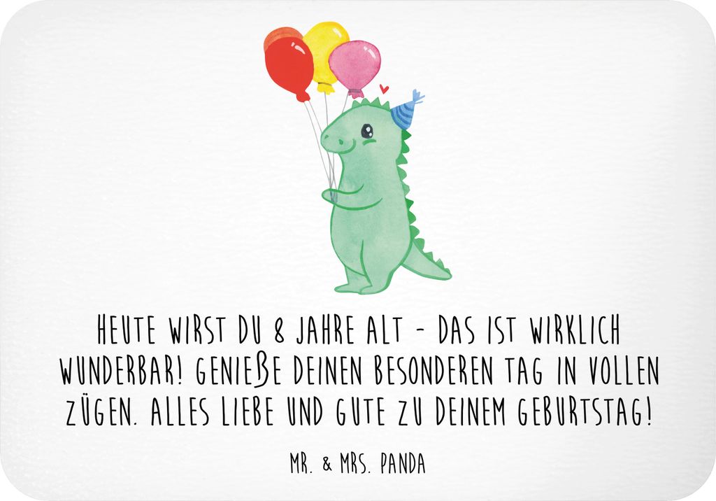 Mr. & Mrs. Panda Kühlschrankmagnet 8. Geburtstag Feier - Weiß - Geschenk, whiteboardmagnet, magnet, Notizhalter, haftmagnet, Geburtstagswünsche,...