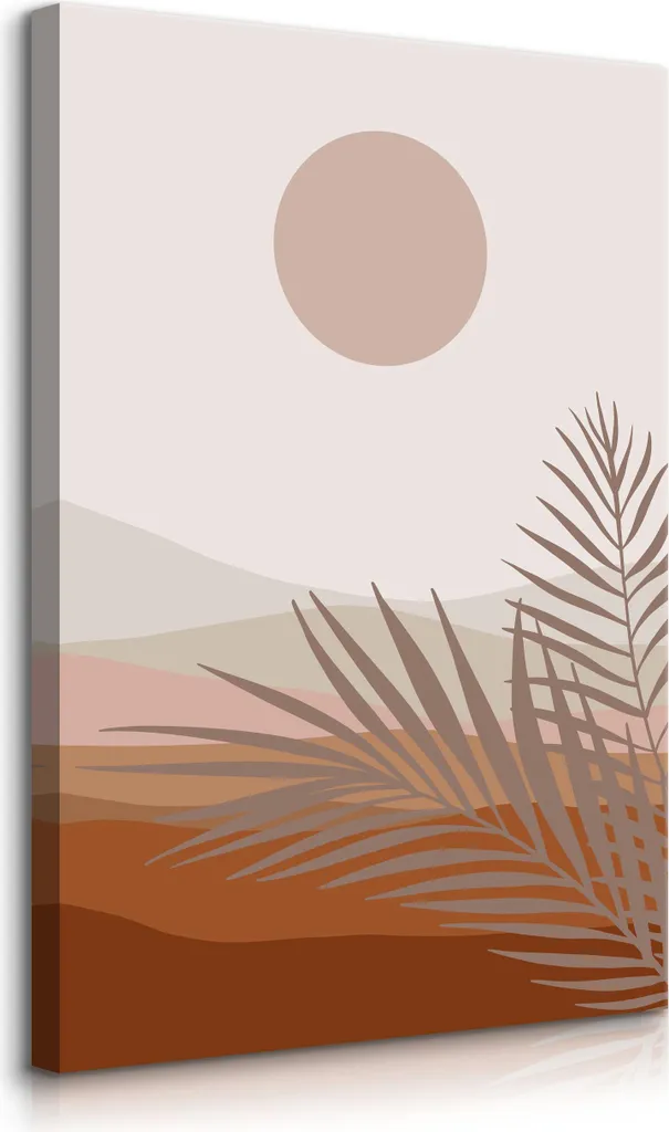 Muralo Palmblätter 80x120 - Il Sole della Natura nel tuo Soggiorno