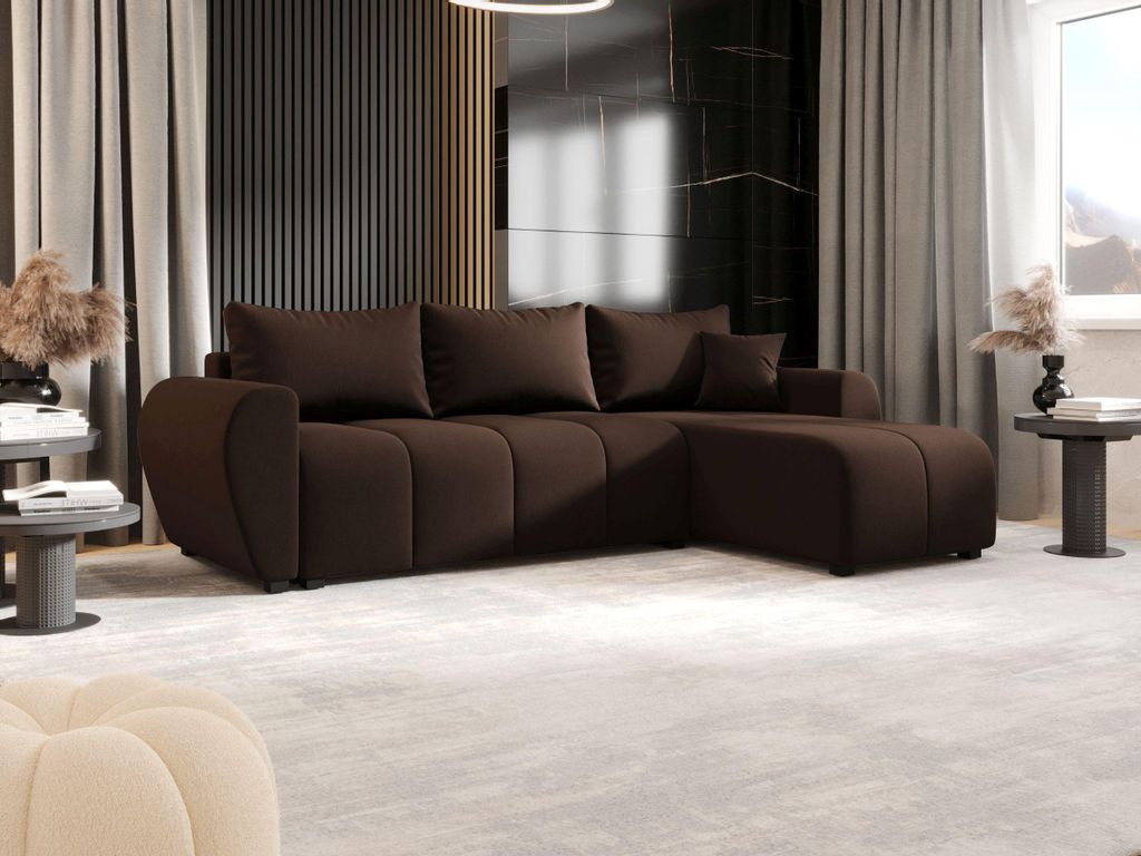 BEDTE ECKSOFA MOLISA L Cosmic 800 Droit Marron avec Image du produit 