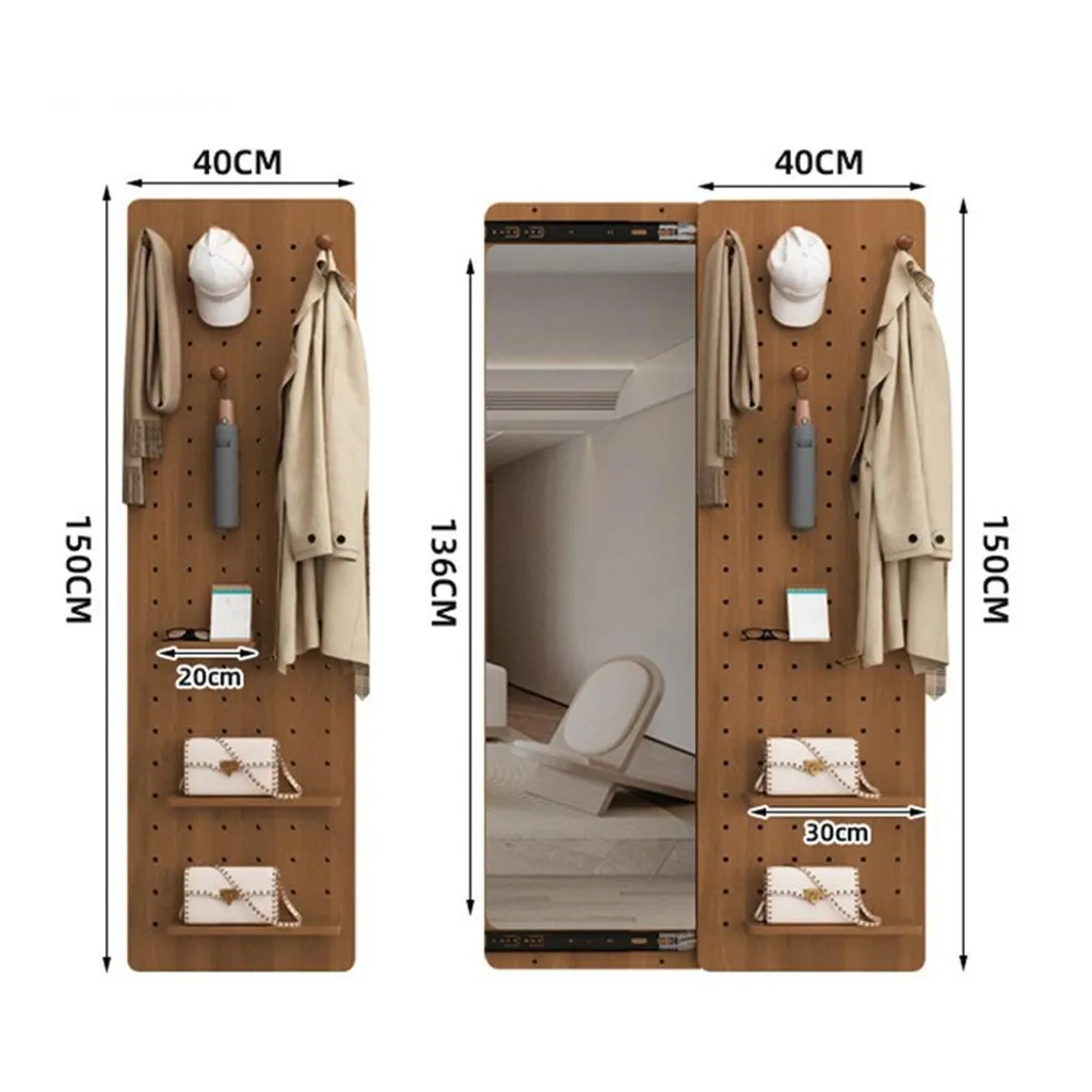 Miroir d'Entrée avec Rangement Mural pour Optimiser les Petits Espaces - 8